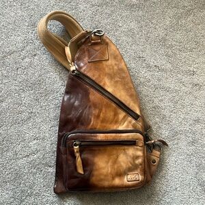 Brown Leather Sling Bag